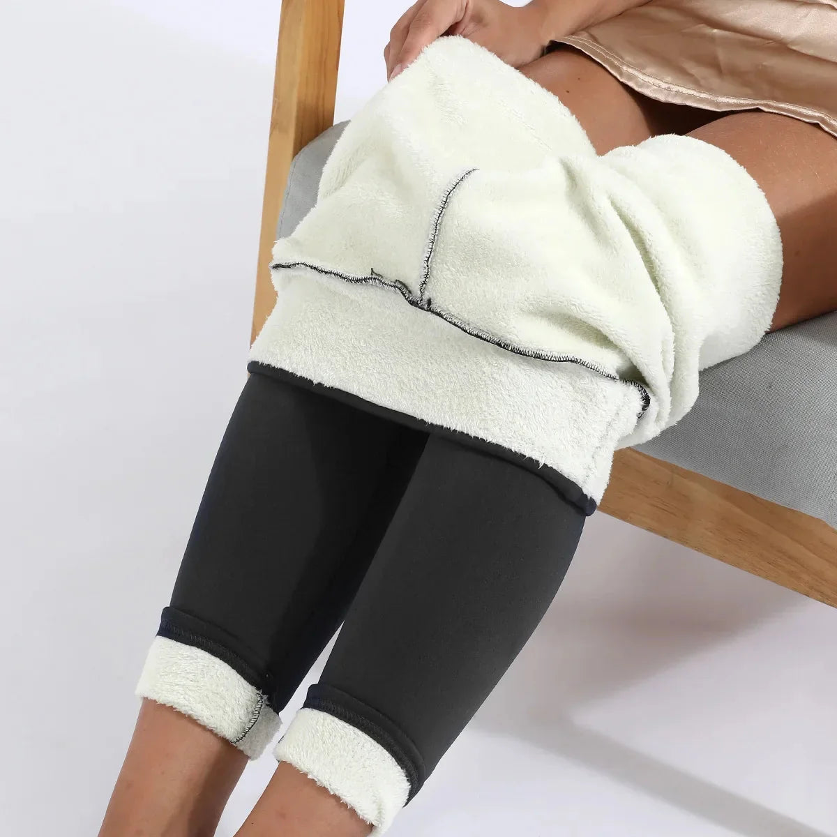 Amelia Skinny Thermal Leggings | High-Waisted Full-Length Leggings
