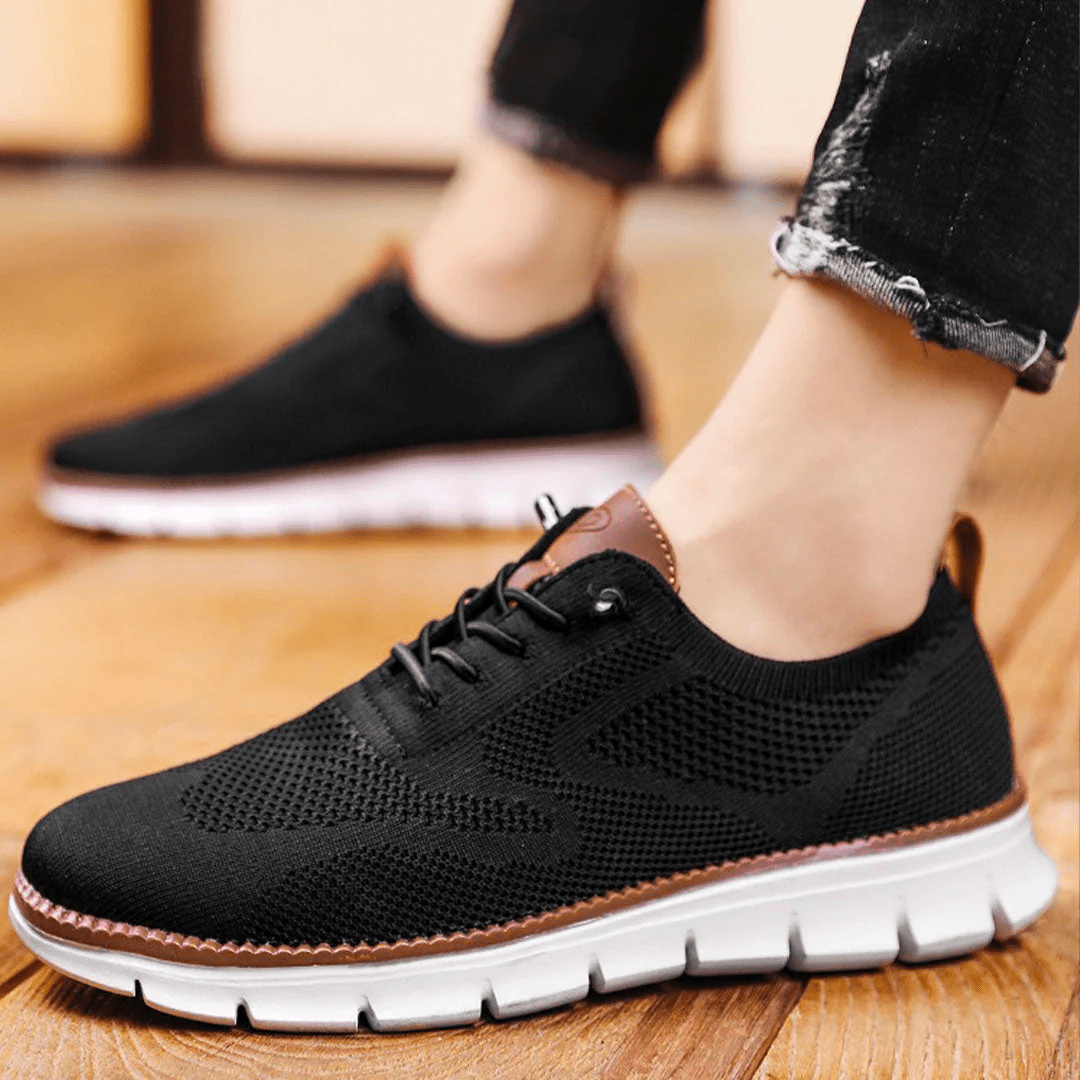 Arthur Textured Knit Oxfords | Lace-Up Sneaker Sole Oxfords