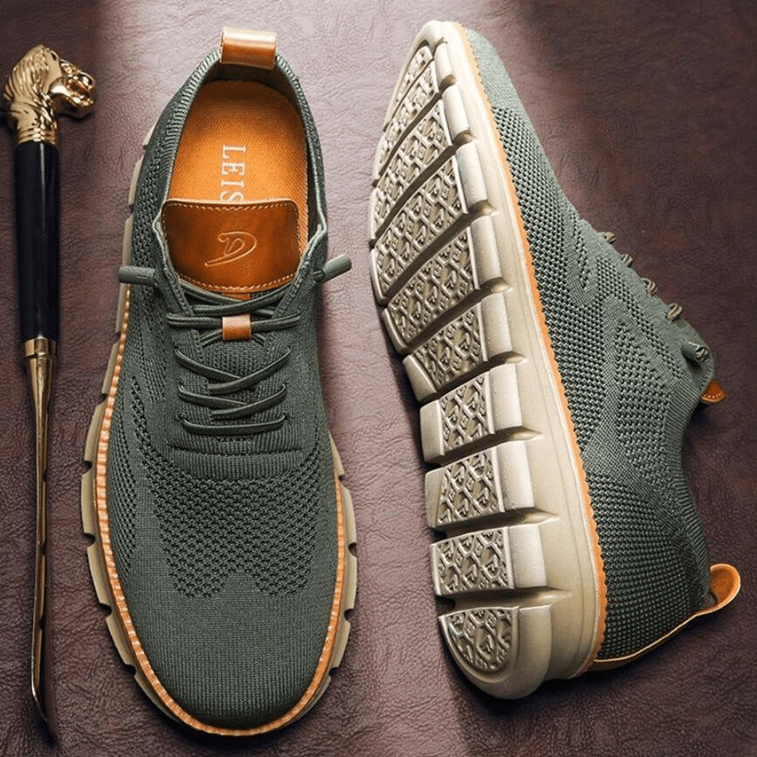 Arthur Textured Knit Oxfords | Lace-Up Sneaker Sole Oxfords