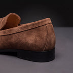 Microsuede Tassel Loafers | Cushioned Slip-On Summer Casual Dress Shoes