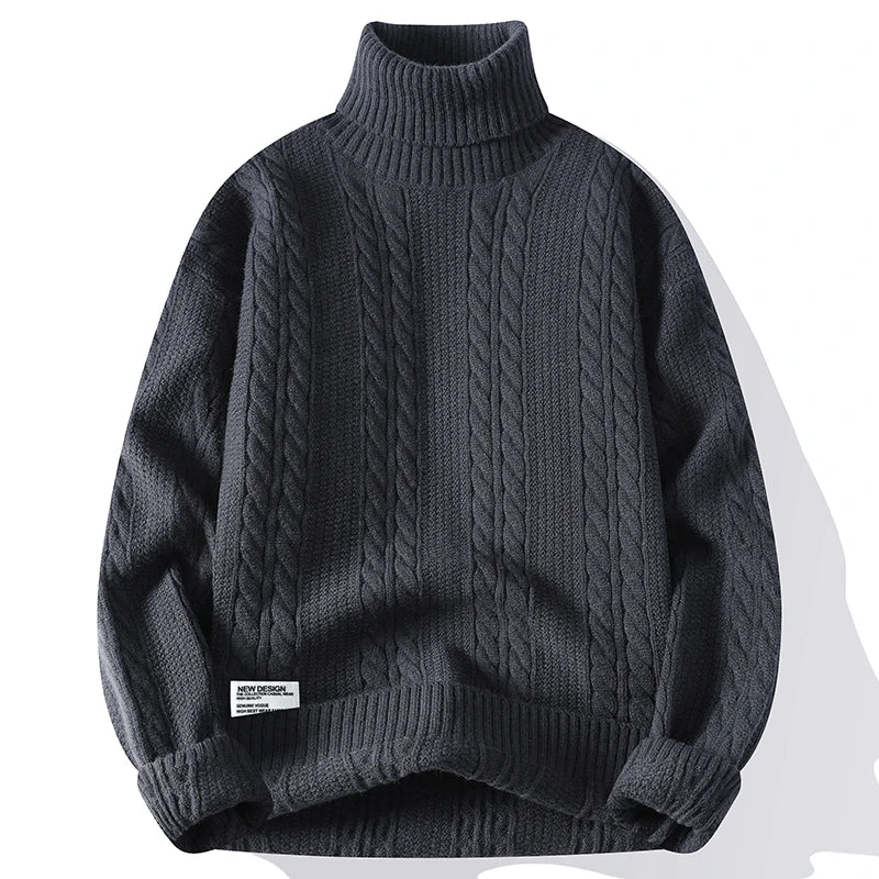 Cable-Knit Turtleneck