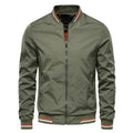 Freddie Regular Fit Bomber Jacket | Ribbed Trim Striped Trim Bomber Jacket
