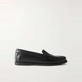Men's Black Full-Grain Leather Penny Loafers
