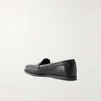 Men's Black Full-Grain Leather Penny Loafers