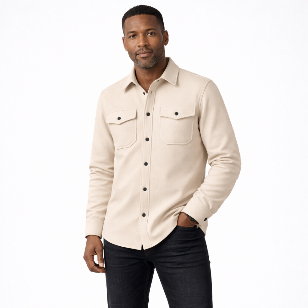Men's Button-Up Overshirt - lifestyle