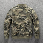 Cross & Timber Men's Camo Bomber Jacket - detail