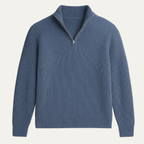 Men's Cashmere Knit Half-Zip Sweater