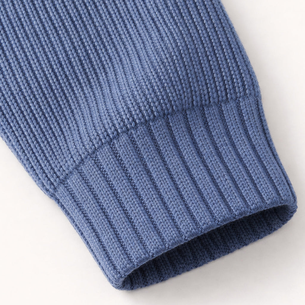 Men's Cashmere Knit Half-Zip Sweater - detail
