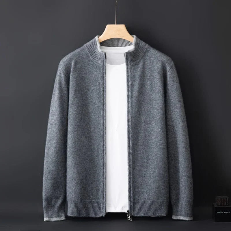 Men's Cashmere Zip Jacket - detail