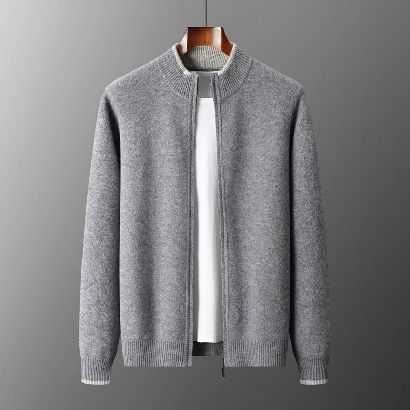 Men's Cashmere Zip Jacket - detail