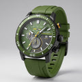 Men's Ceramic Bezel Chronograph Watch - Forest Green