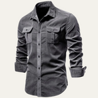 Men's Corduroy Button-Down Shirt