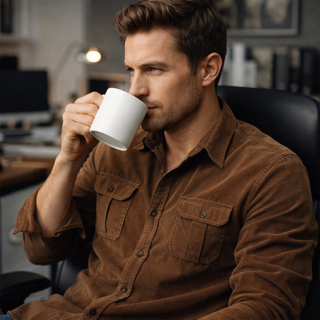 Men's Corduroy Button-Down Shirt
