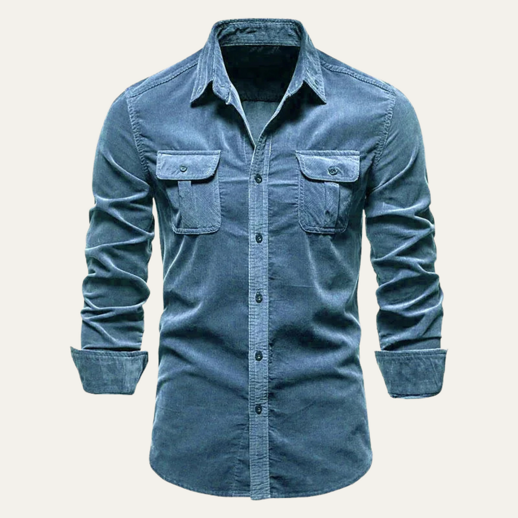 Men's Corduroy Button-Down Shirt