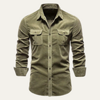 Men's Corduroy Button-Down Shirt