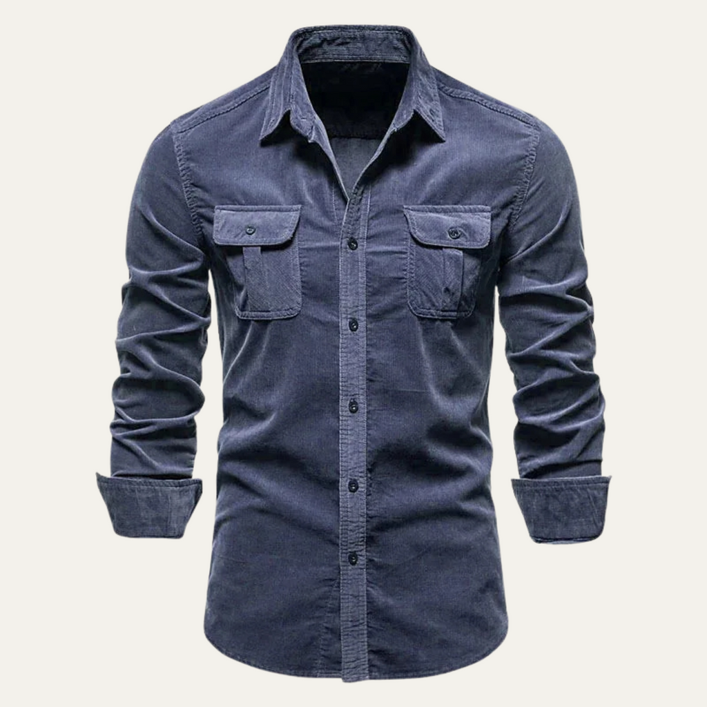 Men's Corduroy Button-Down Shirt