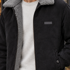 Men's Corduroy Full-Zip Jacket - detail - on model