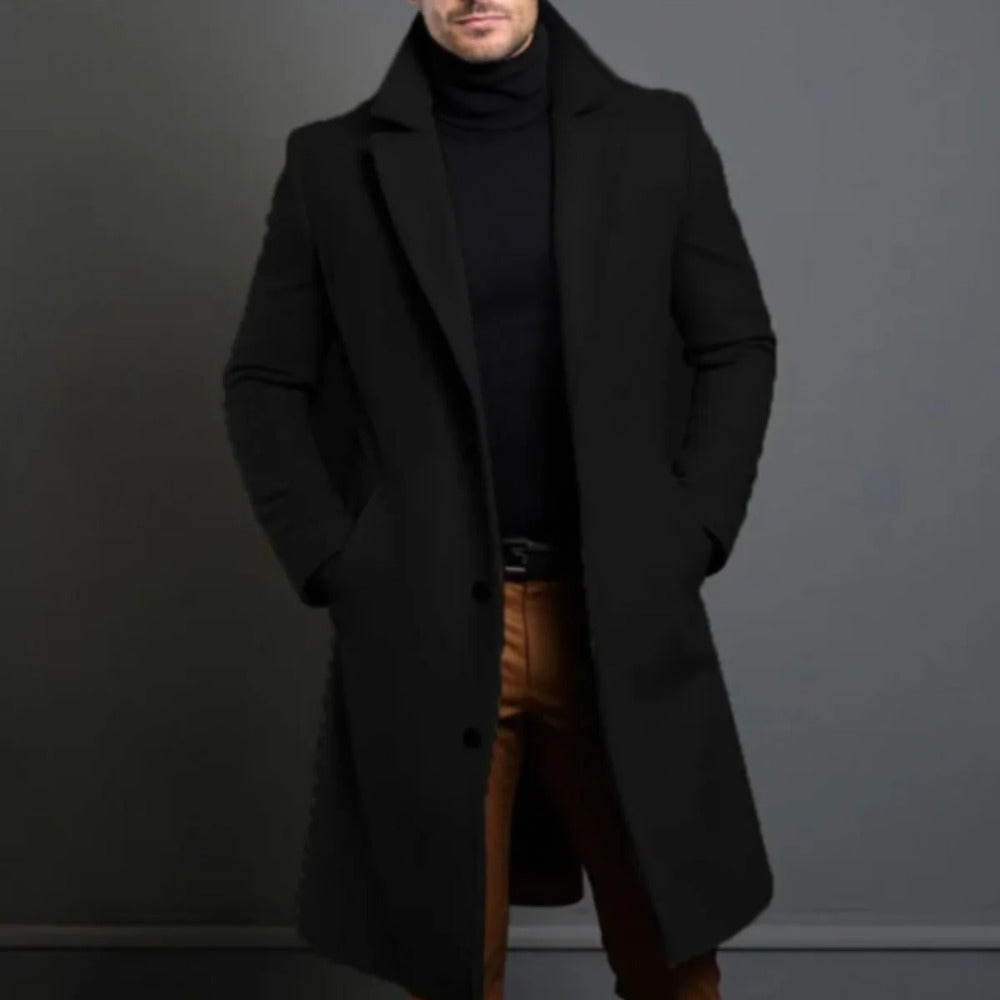 Ashford Mercer overcoat in Black