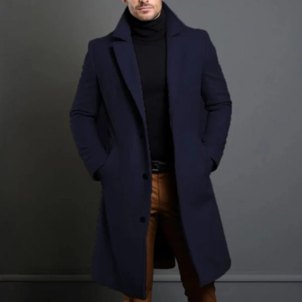 Ashford Mercer overcoat in Navy Blue