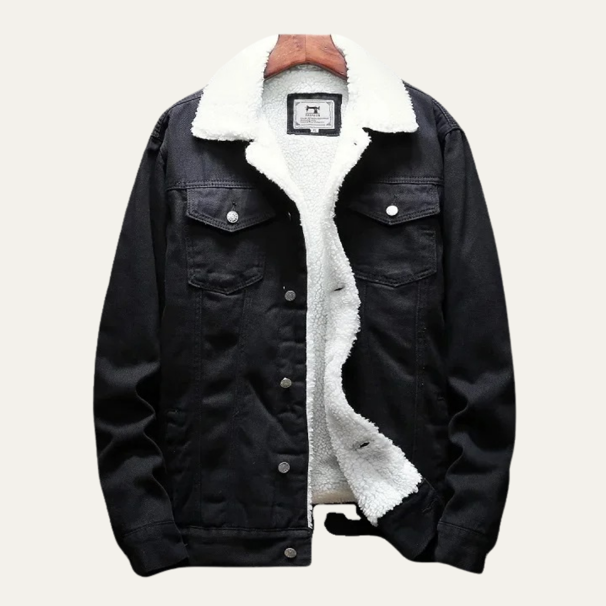 Men's Fleece Lined Denim Jacket - detail