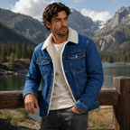 Men's Fleece Lined Denim Jacket - detail