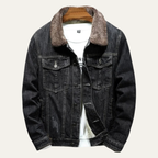 Men's Fleece Lined Denim Jacket - detail
