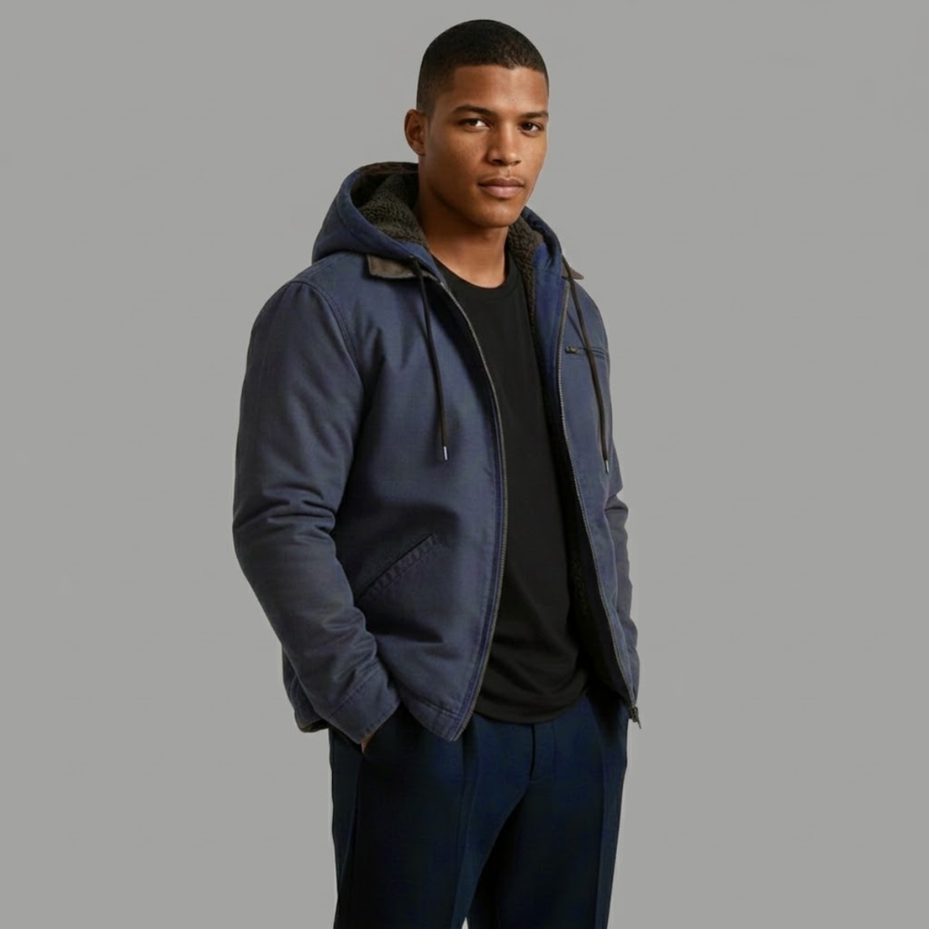Camden Ridge Fleece-Lined Hooded Jacket detail
