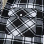 Men's Fleece Lined Plaid Jacket - detail