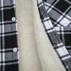 Men's Fleece Lined Plaid Jacket - detail
