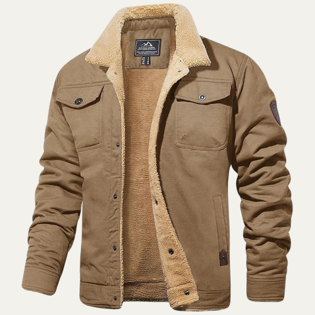 Bramwell & Fitch Men's Fleece-Lined Winter Coat - hero