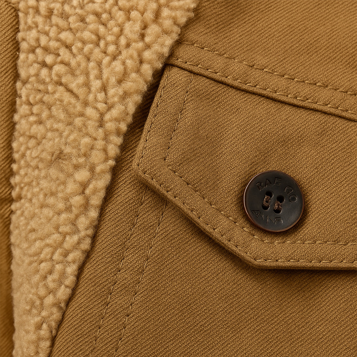Bramwell & Fitch Men's Fleece-Lined Winter Coat - detail