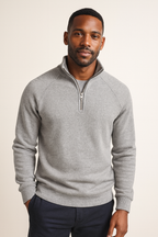 Men's Fleece Quarter-Zip Pullover - lifestyle