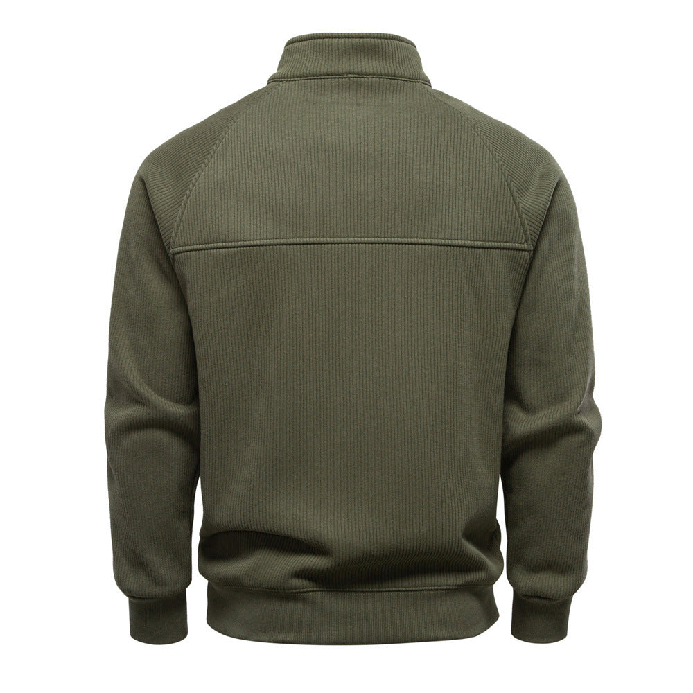 Men's Fleece Quarter-Zip Pullover - detail