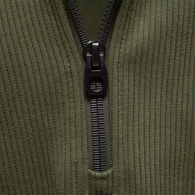 Men's Fleece Quarter-Zip Pullover - detail