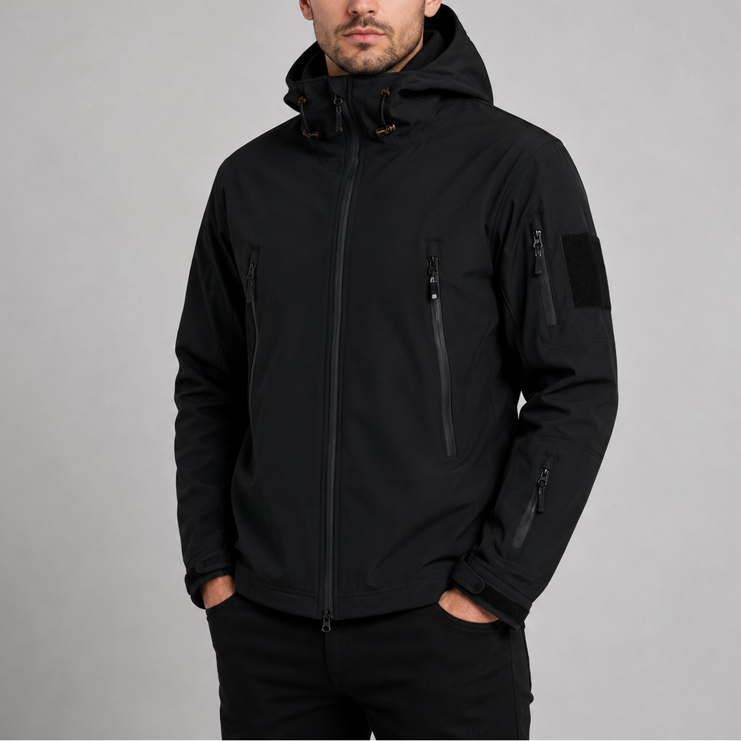 Black - Ironclad & Vance Hooded Softshell Jacket