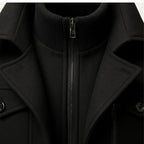 Camden Oakes insulated field coat, detail view
