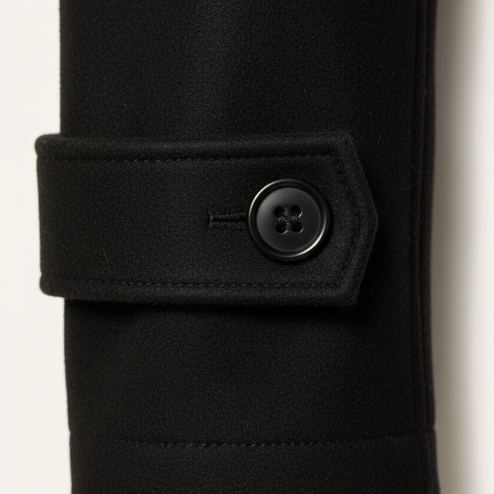 Camden Oakes insulated field coat, detail view