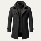 Camden Oakes insulated field coat, detail view