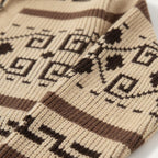 Men's Jacquard Shawl Collar Cardigan - detail