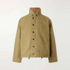 Men's Khaki Cotton Deck Jacket with Wool Lining