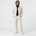 Men's Knit Jacket and Pants Set - Apricot - on model