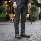 Men's Leather Chelsea Boots - on model