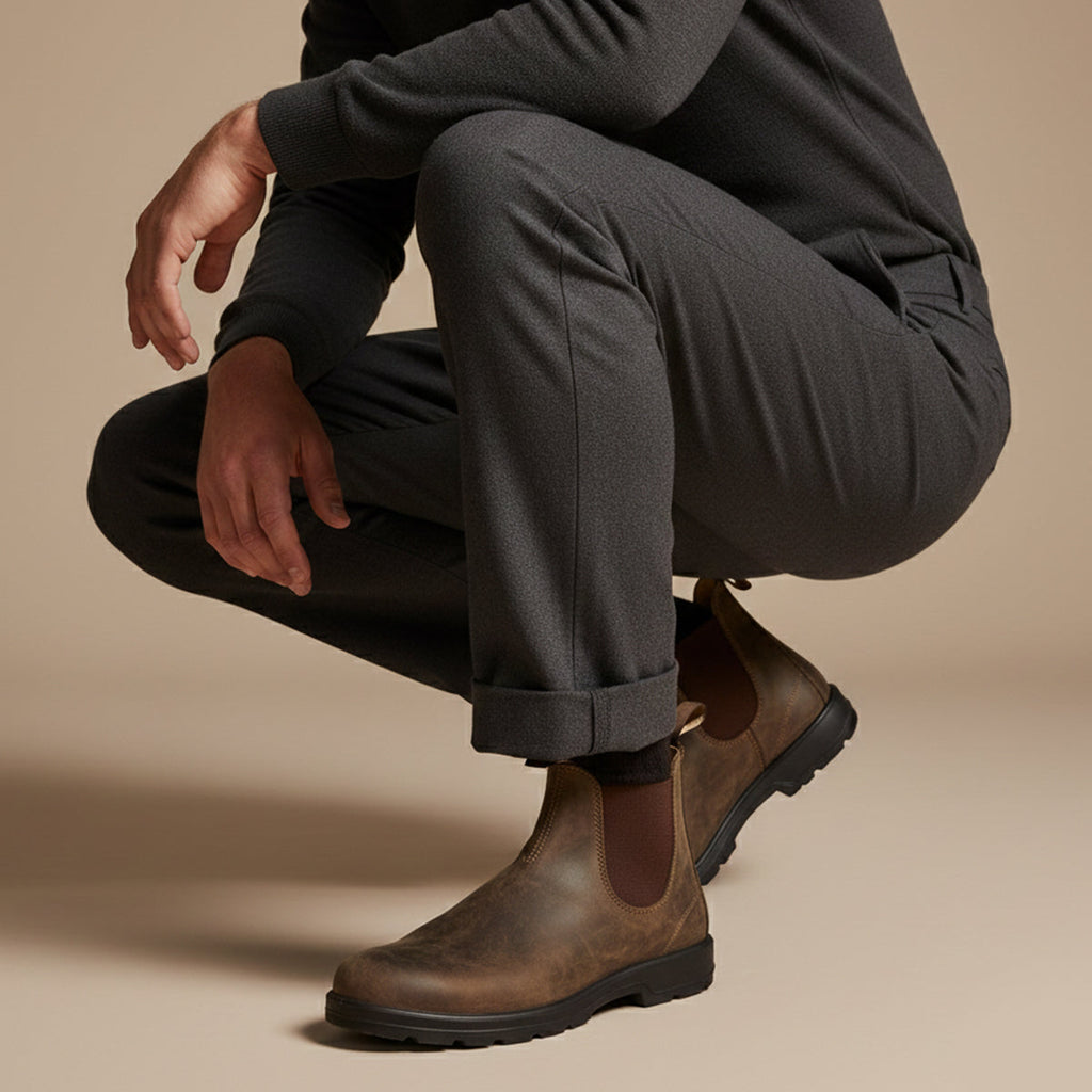 Men's Leather Chelsea Boots - studio
