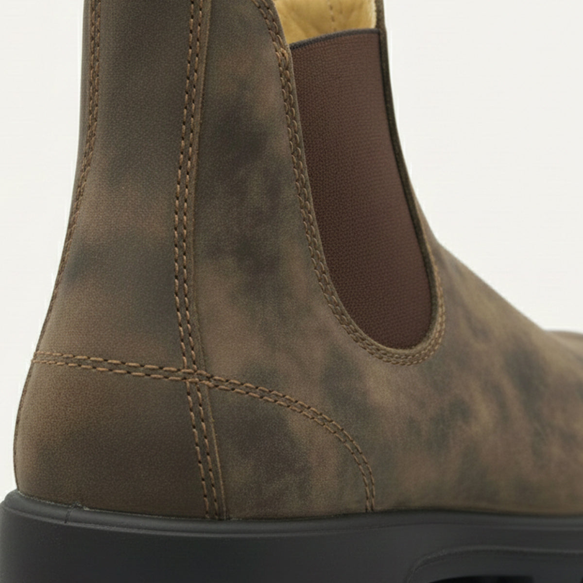 Men's Leather Chelsea Boots - leather material detail