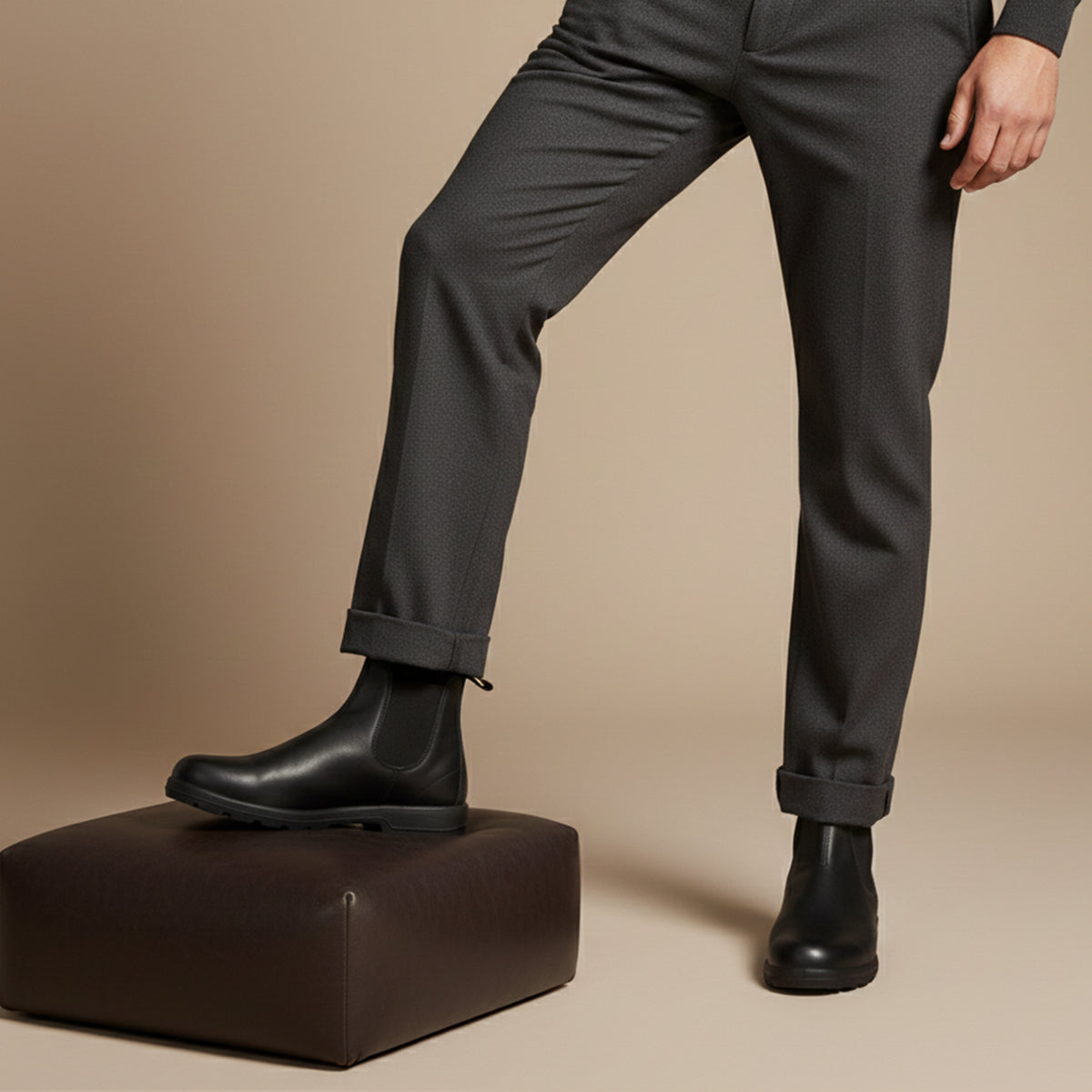 Men's Leather Chelsea Boots - studio