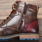Men's Leather Heritage Boots - detail