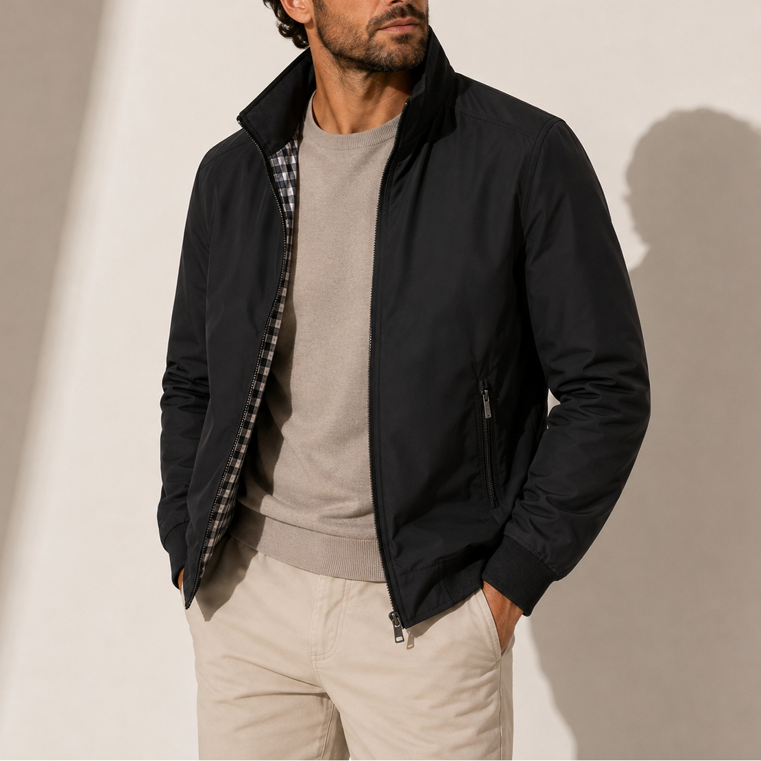 Black - Sterling & Pike Bomber Jacket