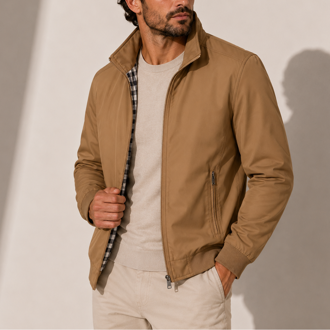 Brown - Sterling & Pike Bomber Jacket