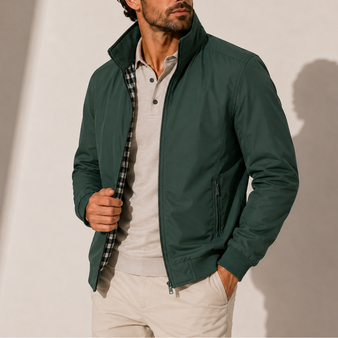 Green - Sterling & Pike Bomber Jacket