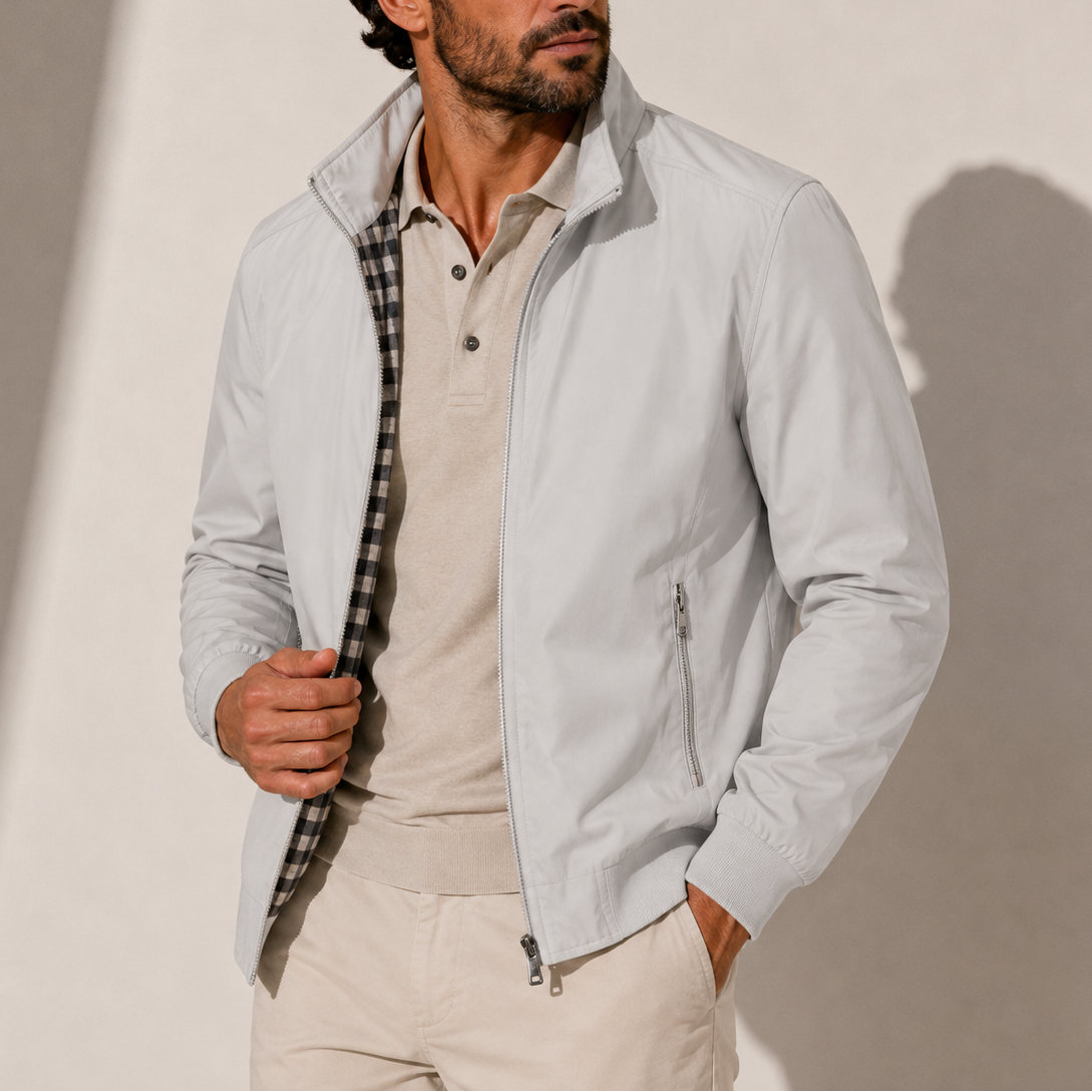 White - Sterling & Pike Bomber Jacket